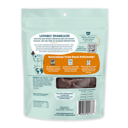 Shameless Pets Pumpkin Nut Partay Soft Baked Dog Treats