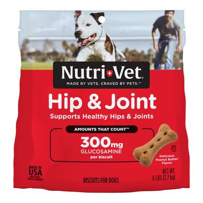 Nutri-Vet Hip & Joint Dog Biscuits Peanut Butter