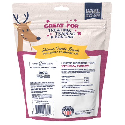 Natural Balance Pet Foods Rewards Bite-Size Crunchy Biscuits Small Breed Dog Treats 8 Ounces