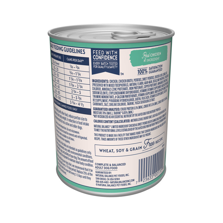 Natural Balance Pet Foods Limited Ingredient Canned Dog Food