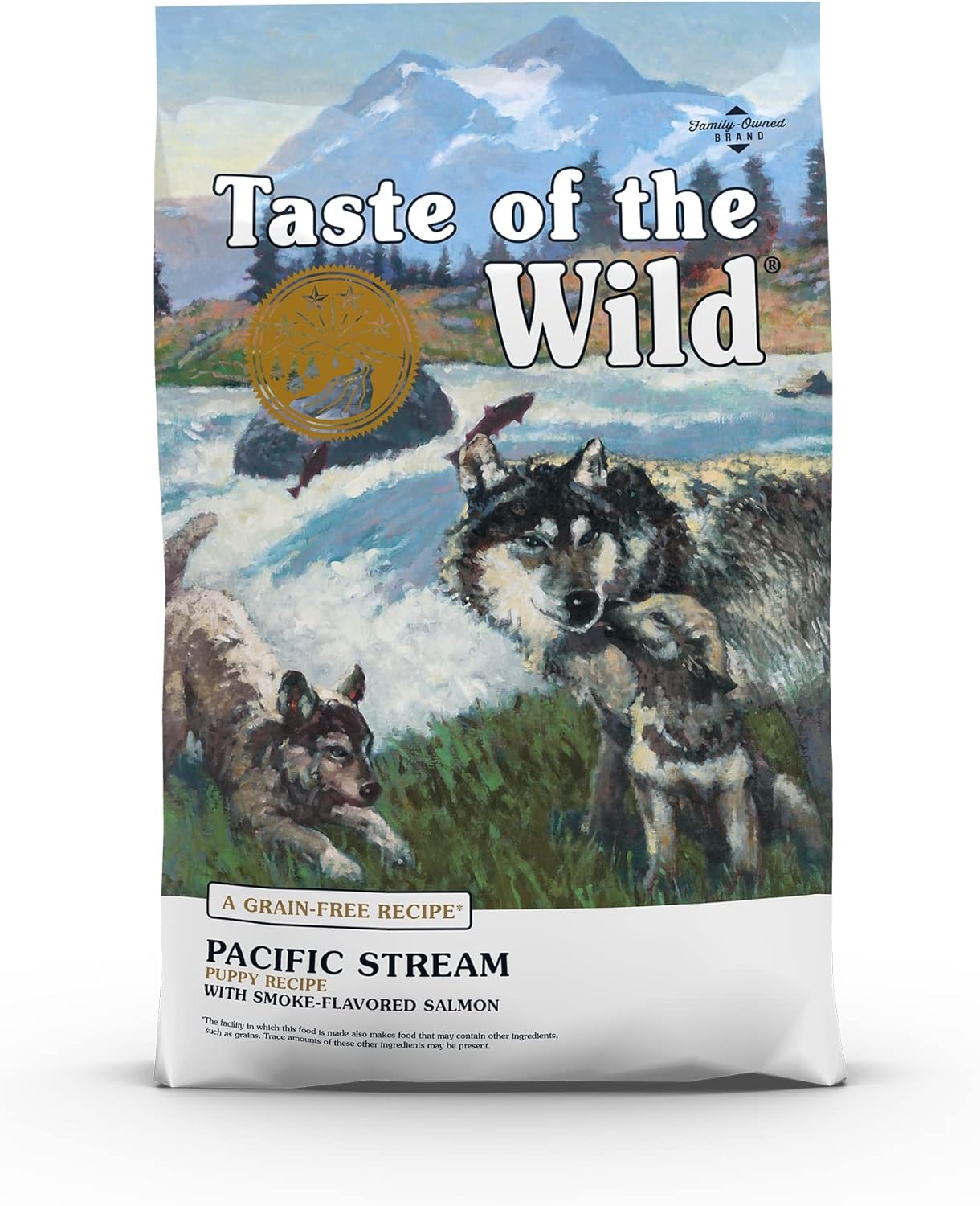 Taste of the Wild Pacific Stream Grain-Free Smoked Salmon Dry Puppy Food 28 lbs
