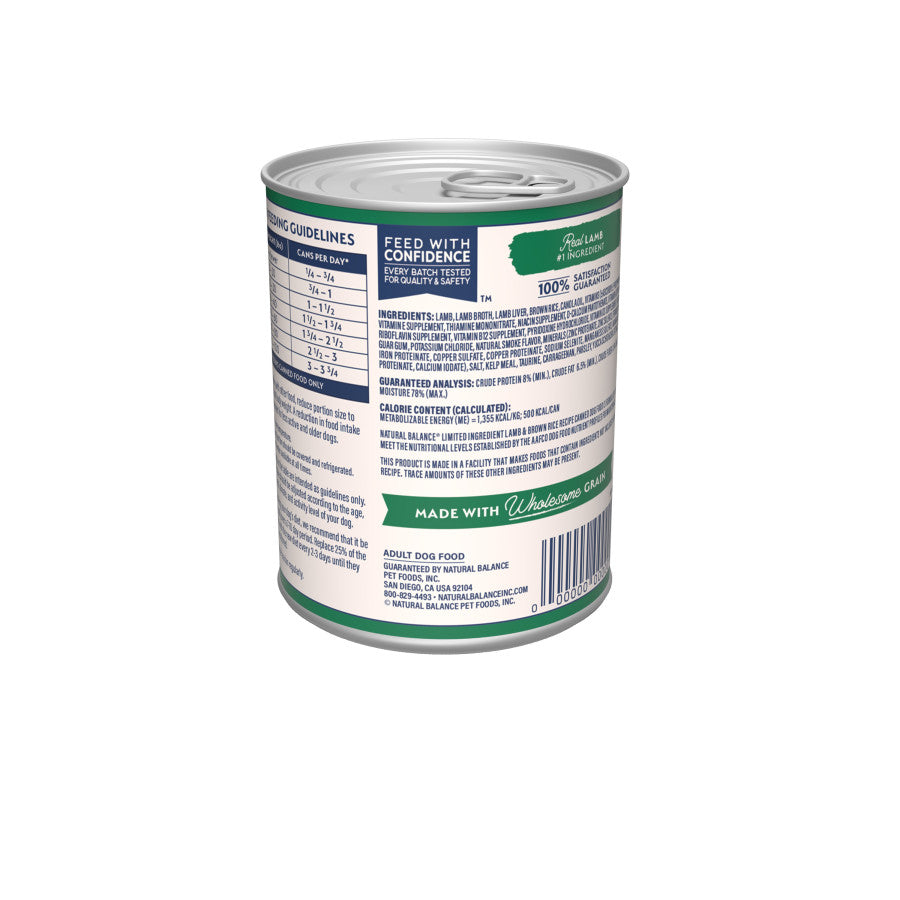 Natural Balance Pet Foods Limited Ingredient Canned Dog Food