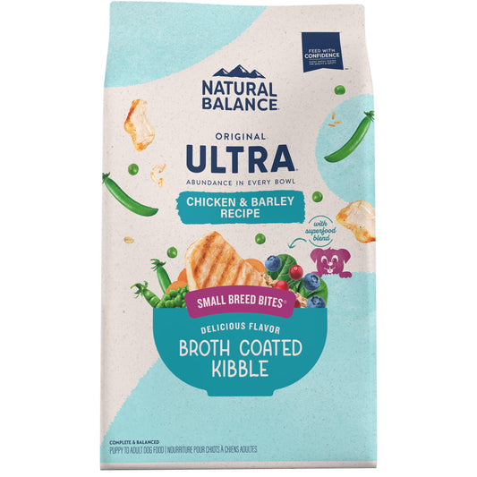 Natural Balance Pet Foods Original Ultra Broth Coated Small Breed Bites Dry Dog Food