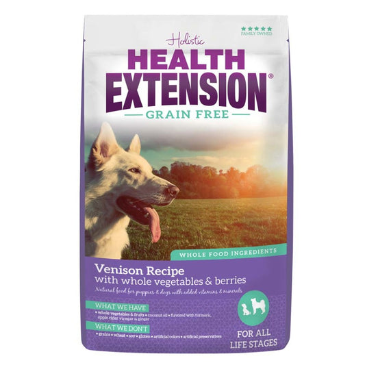 Health Extension Grain Free Dry Dog Food Venison 4 lb